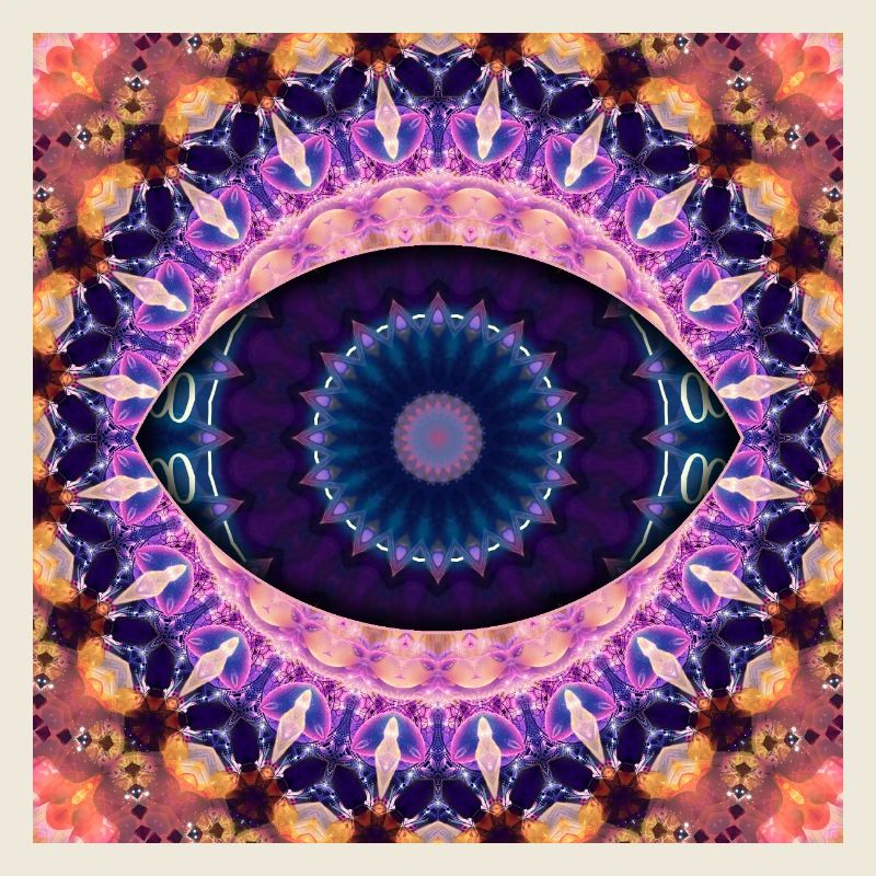 Kaleidoscopic eye mandala