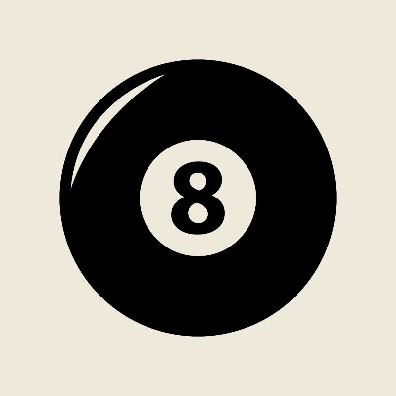 8 schwarze Billards