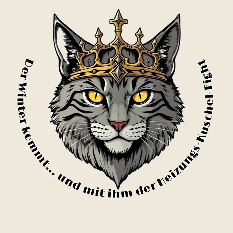 King Cat with Crown