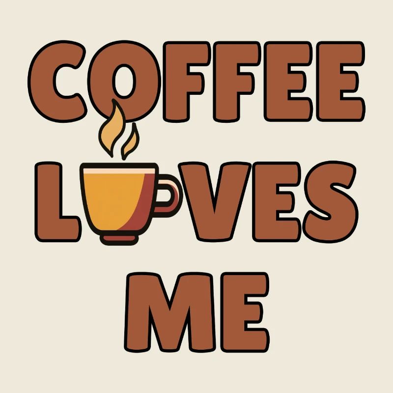 Coffee Loves Me - Coffee Humor - Coffee Lover