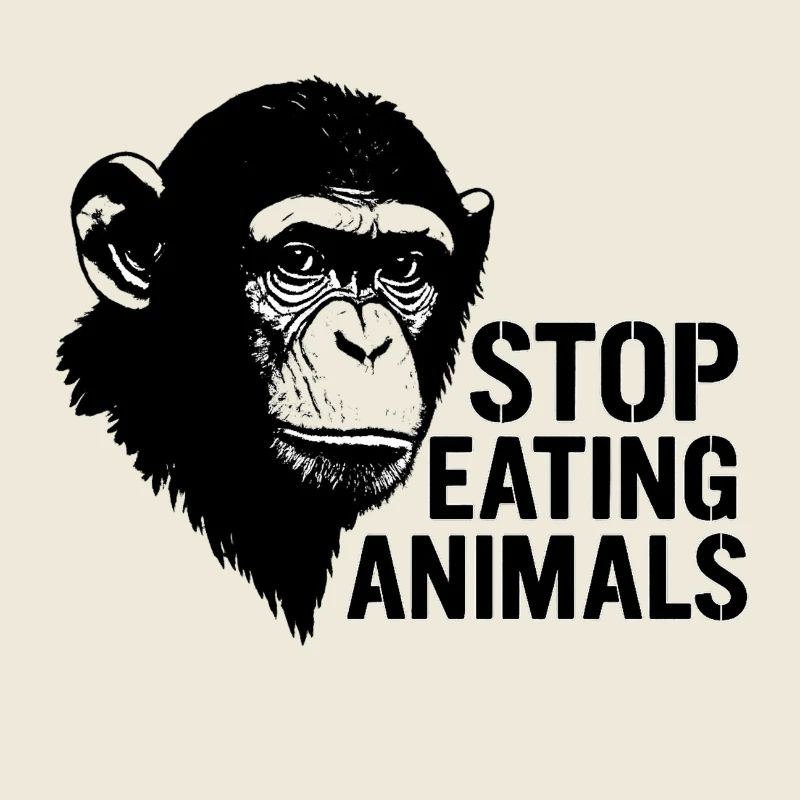 Stop Eating Animals – Schimpansen-Design