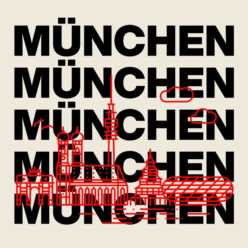 MÜNCHEN SKYLINE, MÜNCHENLIEBE ISARLOVE