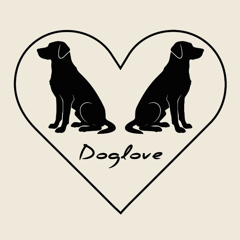 Dog love, dog logo
