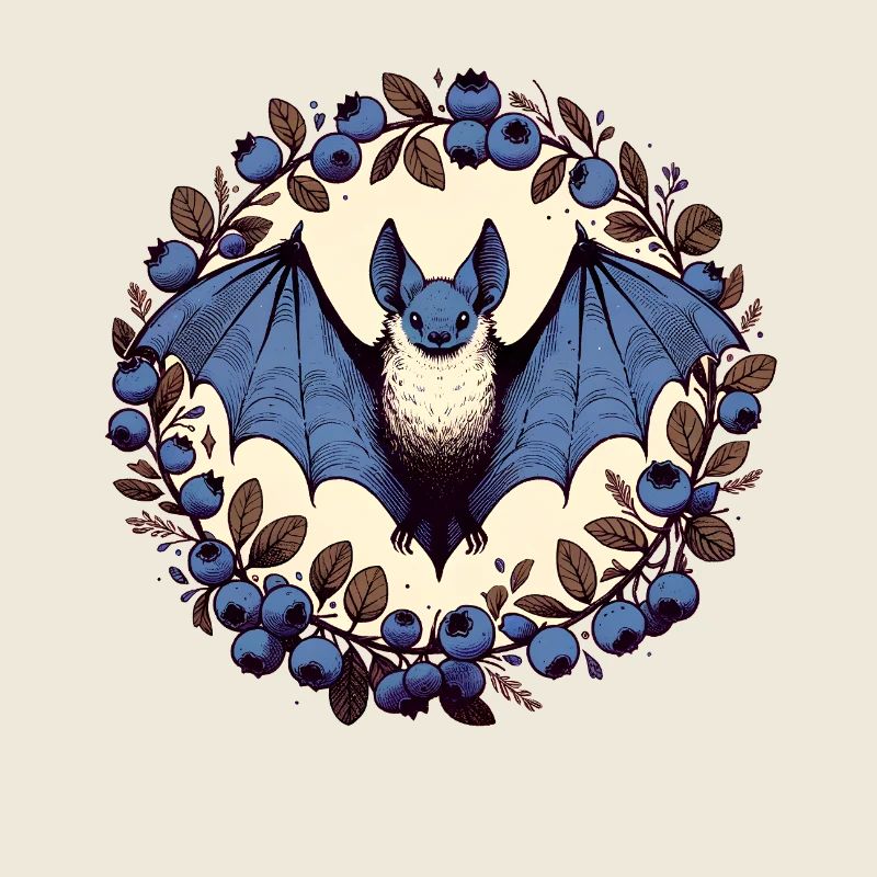 Blue Bat Moonberry Circle