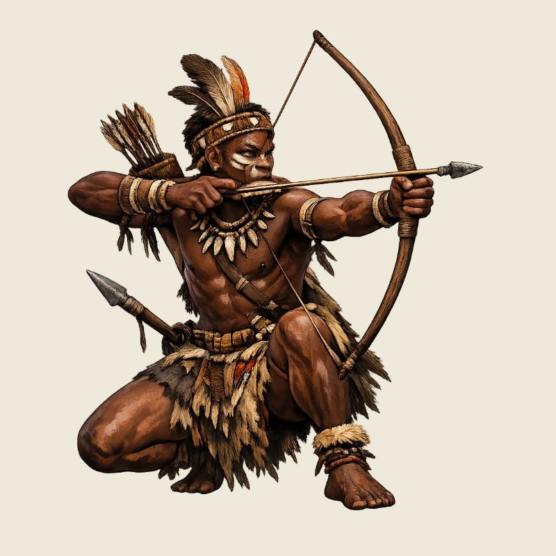 Chasseurs à l’arc de la nature