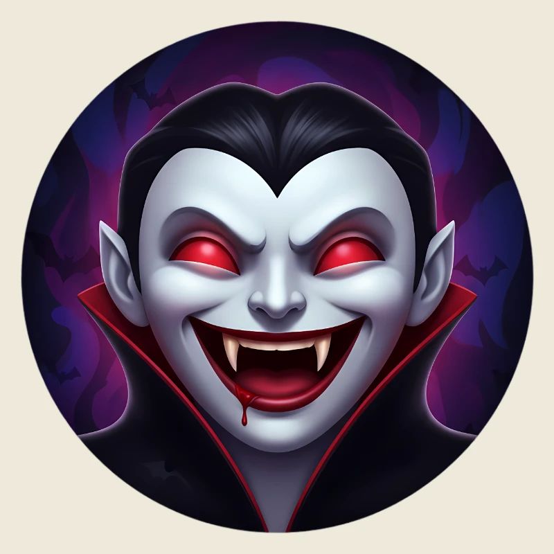 Vampirgrinsen – roter Blick