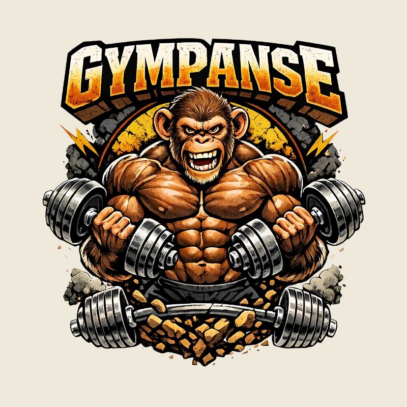 Le singe le plus sportif de la salle - Gympanse