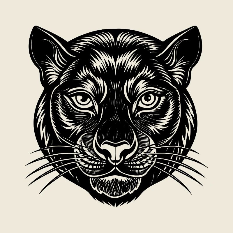 Visage de panthère