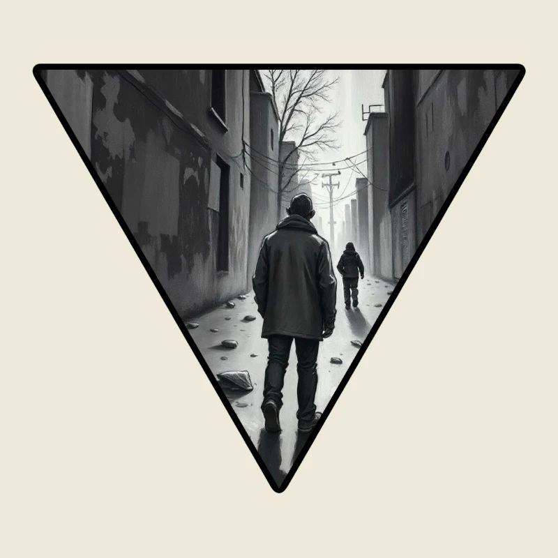 Chemin de ruelle Urbain Noir