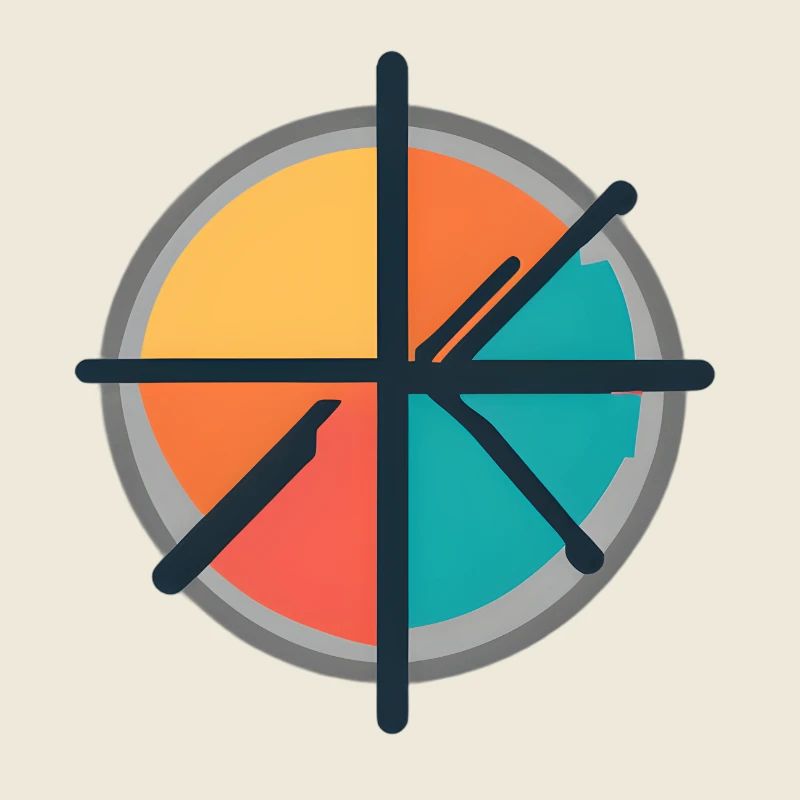 Minimal Geometric Circle Emblem