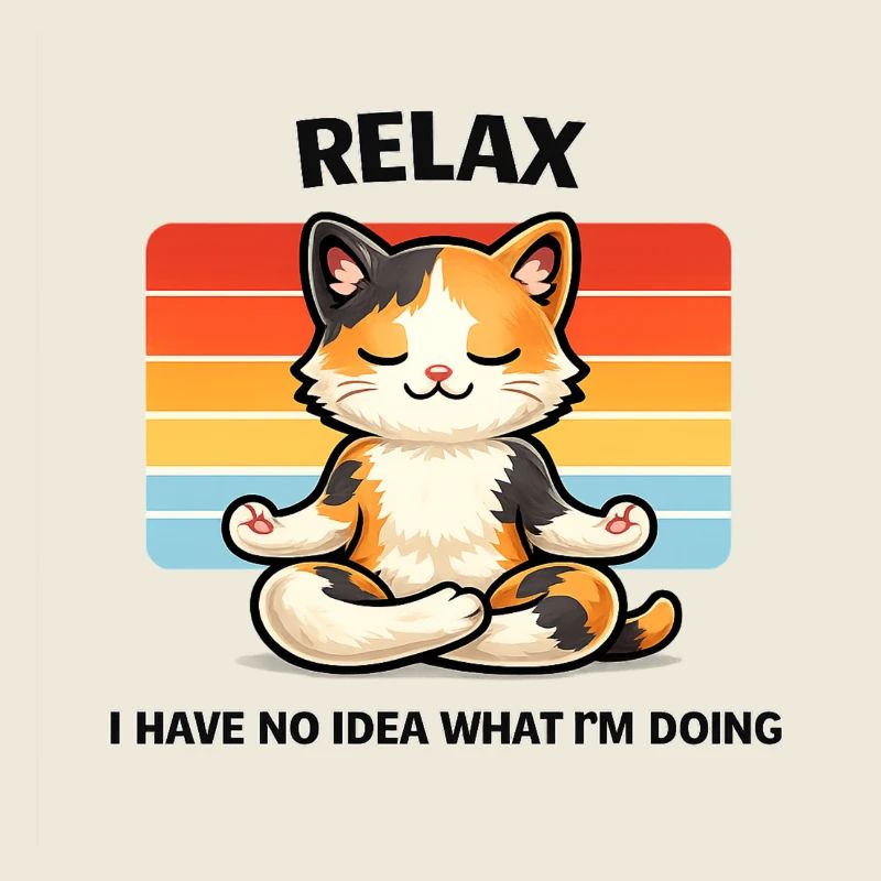 Relax Katze Meditative Chill