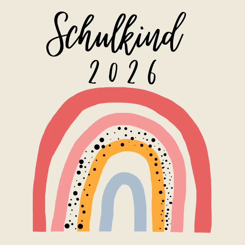 Schulkind 2026 Regenbogen Geschenk zur Einschulung