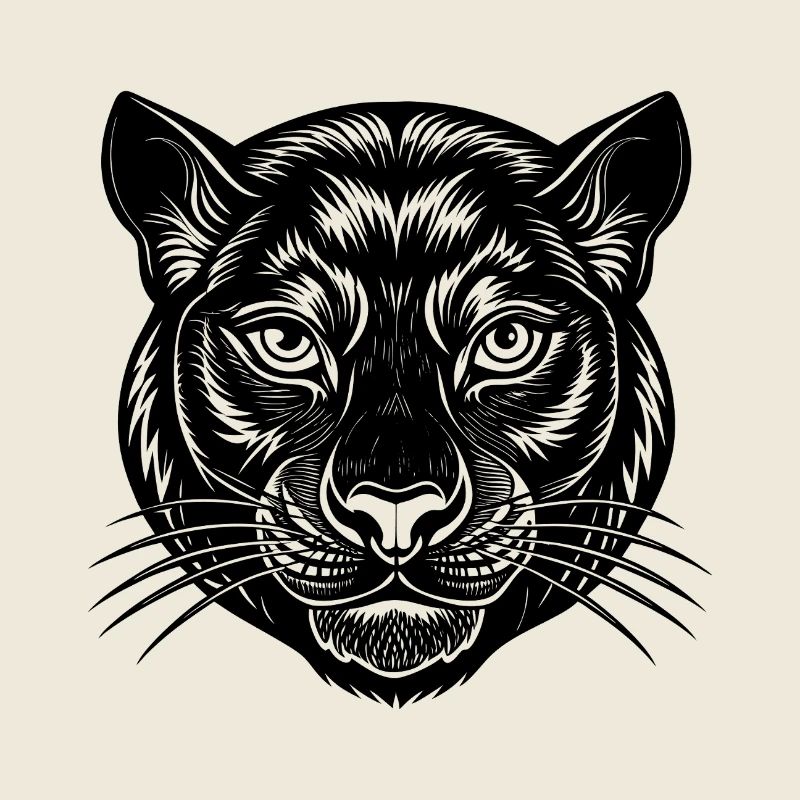Visage de panthère