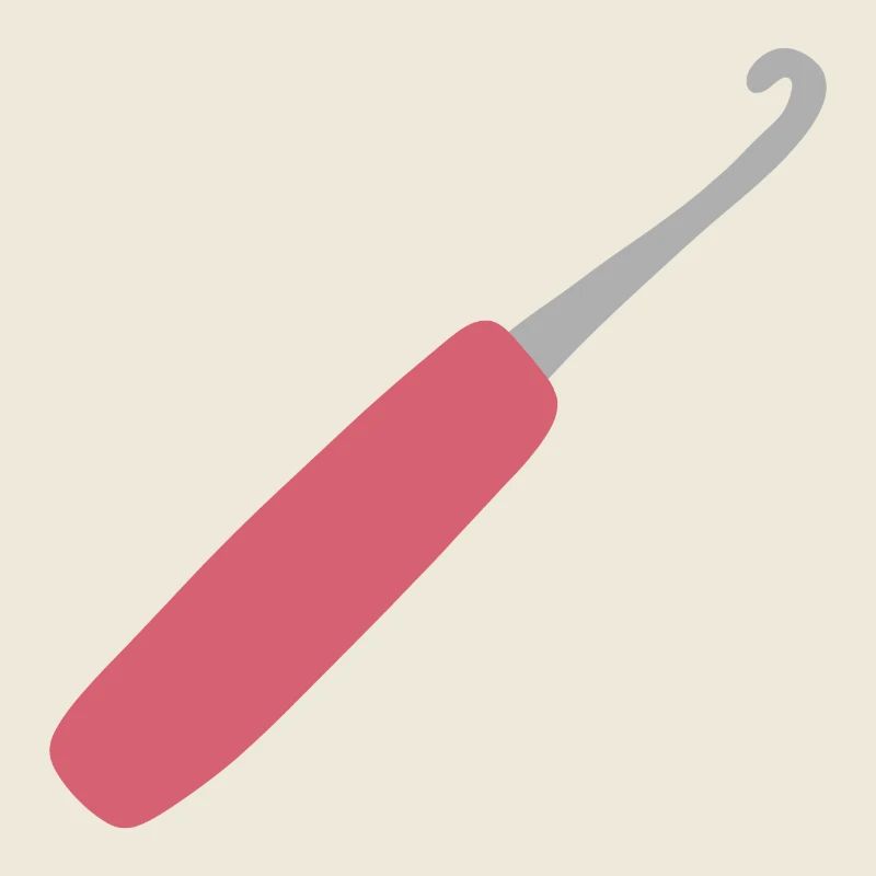 Pink Crochet Hook Art