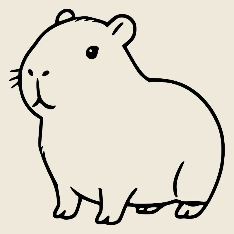 Capybara capybara black