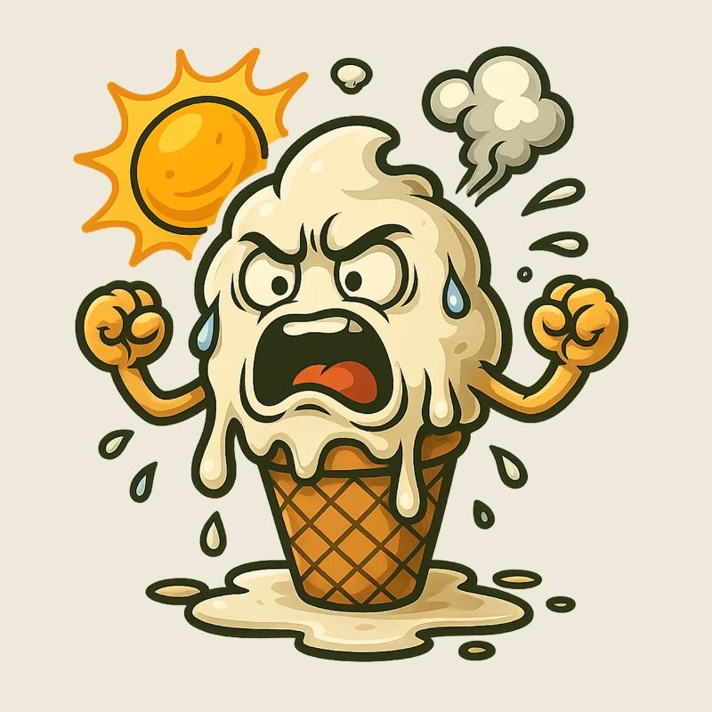 Wenn Eis bei Hitze ausrastet