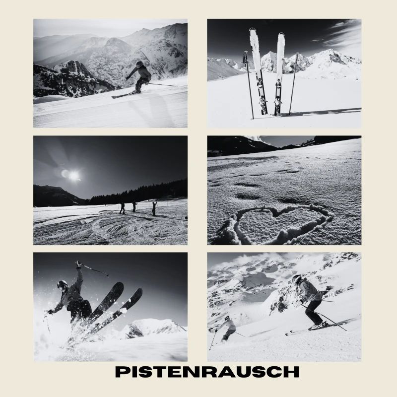 Pistenrausch Collage BW