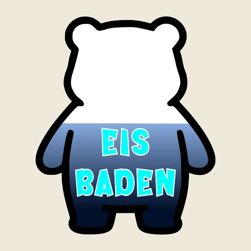 Eisbaden Bär