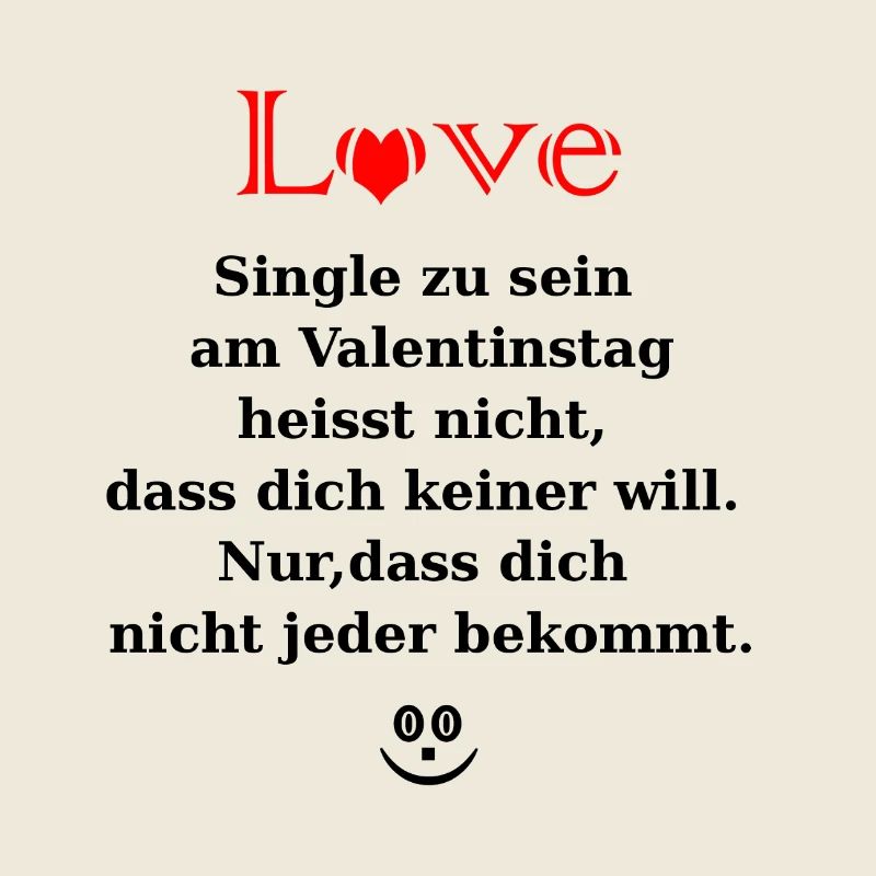 Single zur Valentin mit Herz