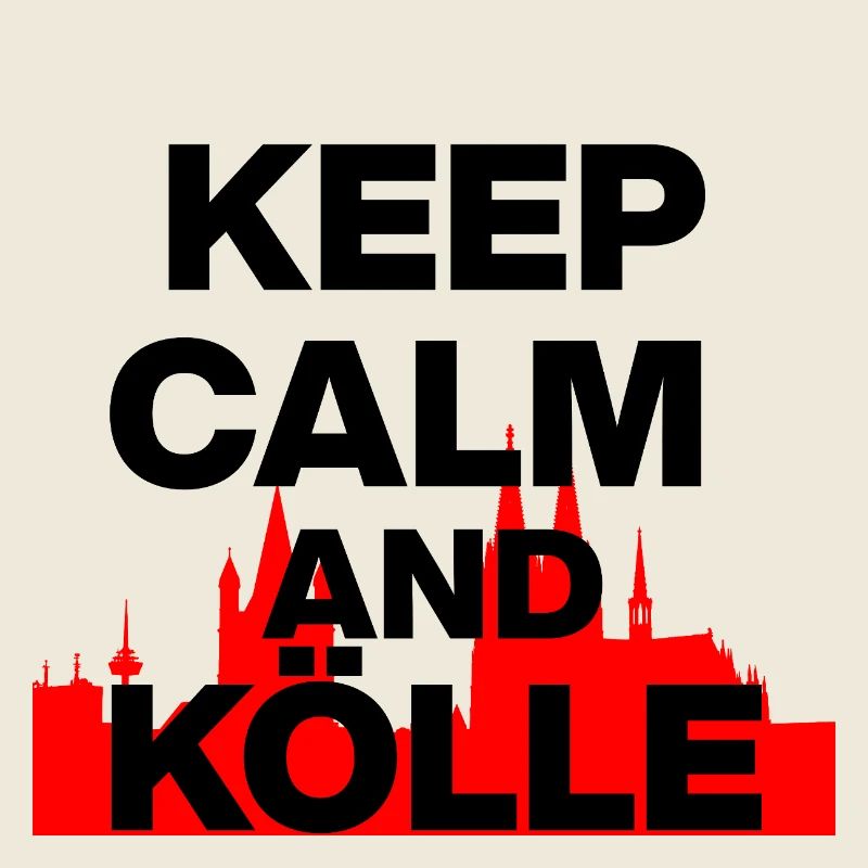 RESTE CALME ET KÖLLE ! COLOGNE LOVE KÖLSCH LOVER noir
