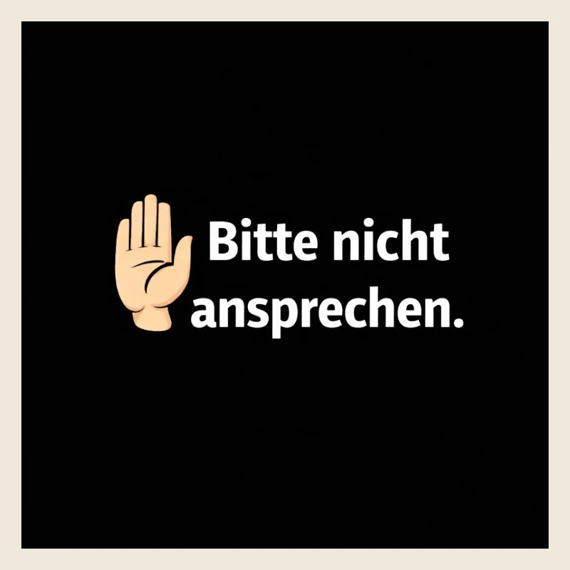 Bitte nicht ansprechen Grenzsignal