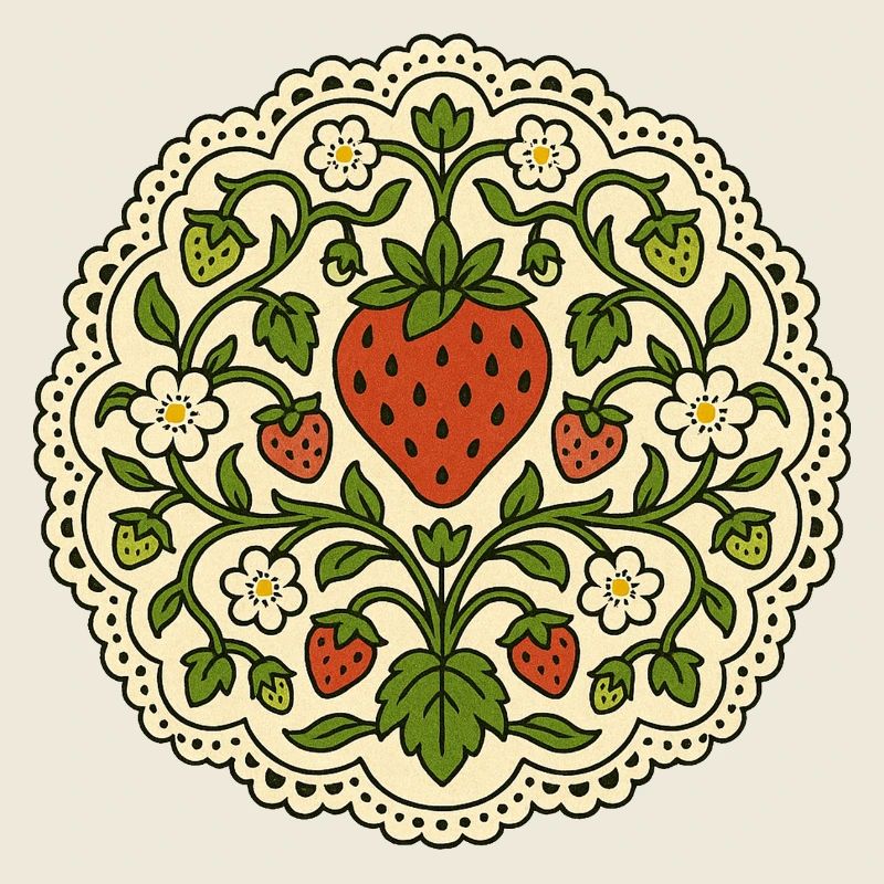 Strawberry Lace Circle