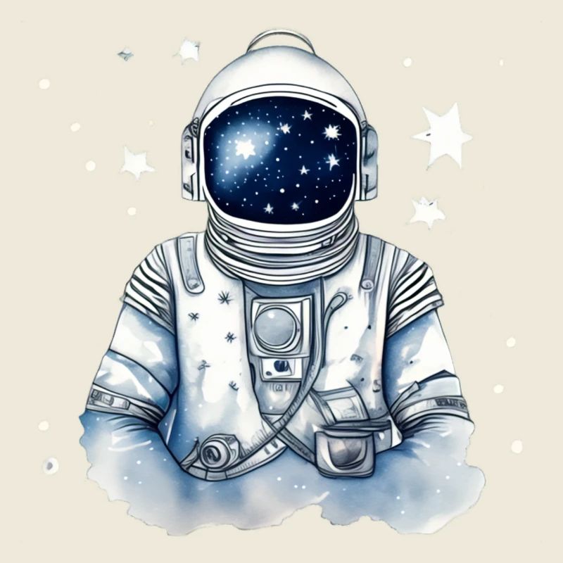 Astronaut im Sternenraum