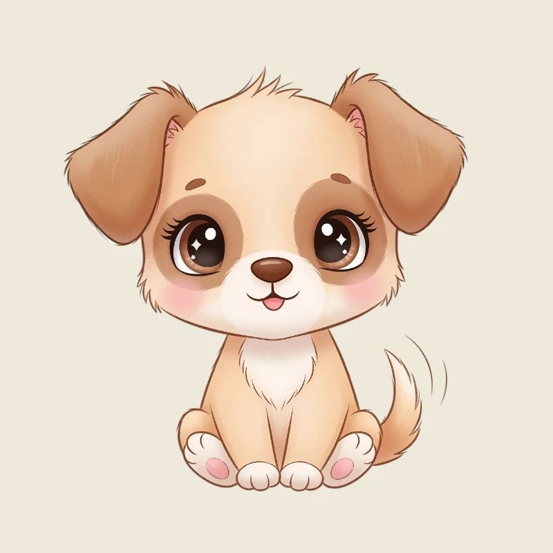 Charme de chiot mignon