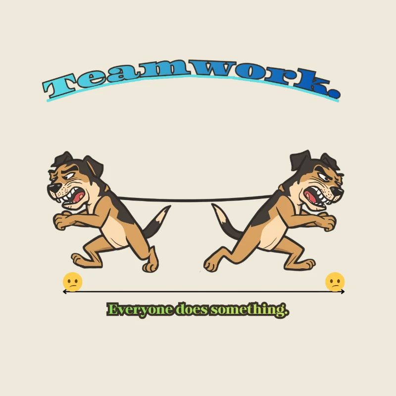 Teamwork Tug: Twin Canine Effort