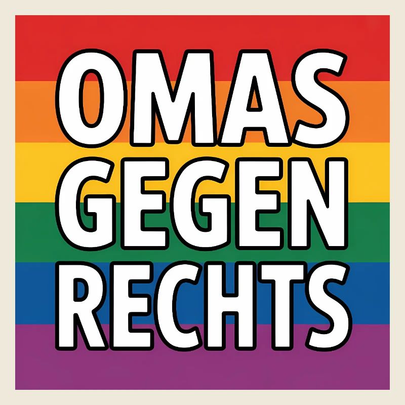 Grannies against the Right - Antifa Rainbow Tea