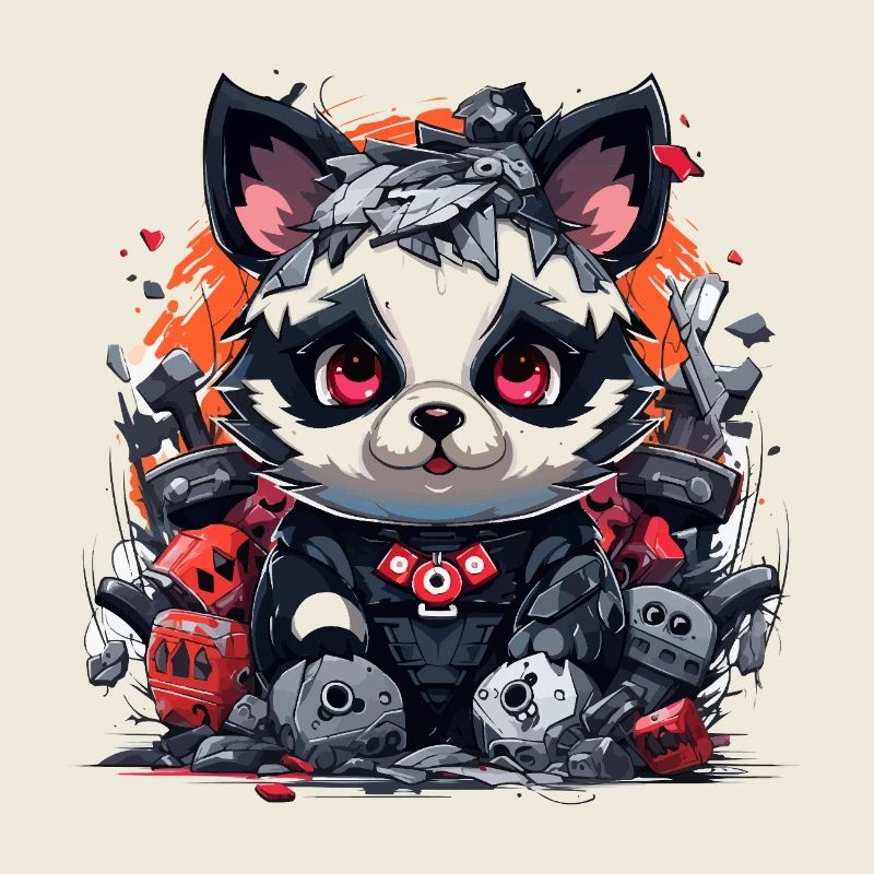 Robo Panda sur le champ de bataille
