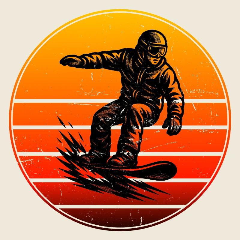 Snowboard Motiv mit Wiedererkennungswert