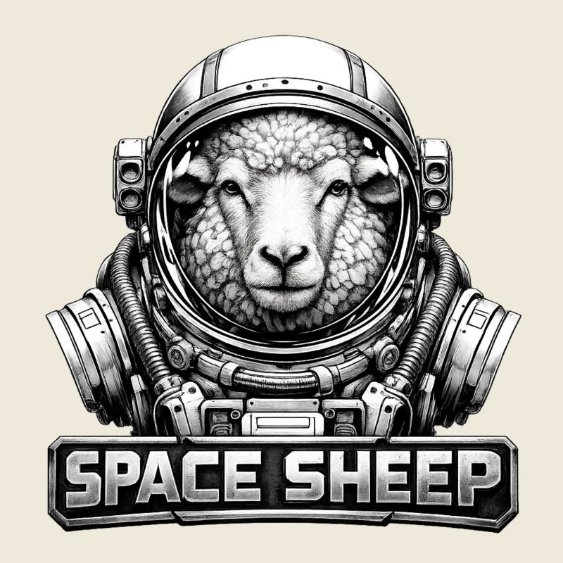 Astronaute mouton de l’espace