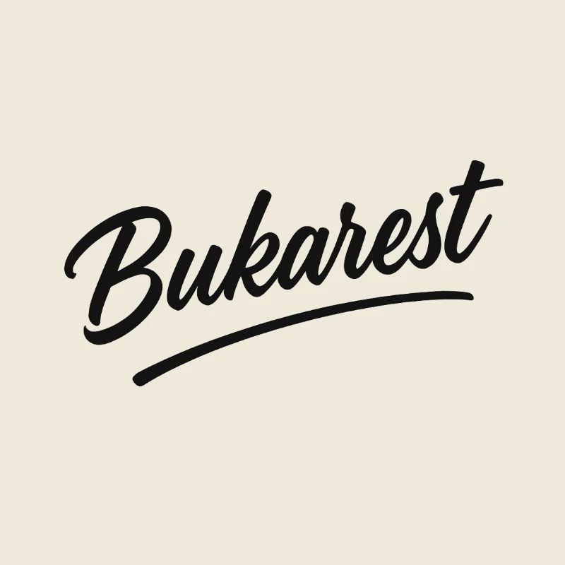 Bukarest Script Vintage Logo
