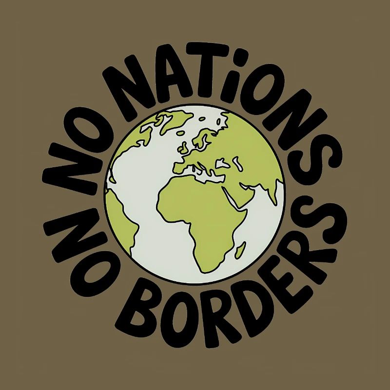 No Nations No Borders - Antifa Tee