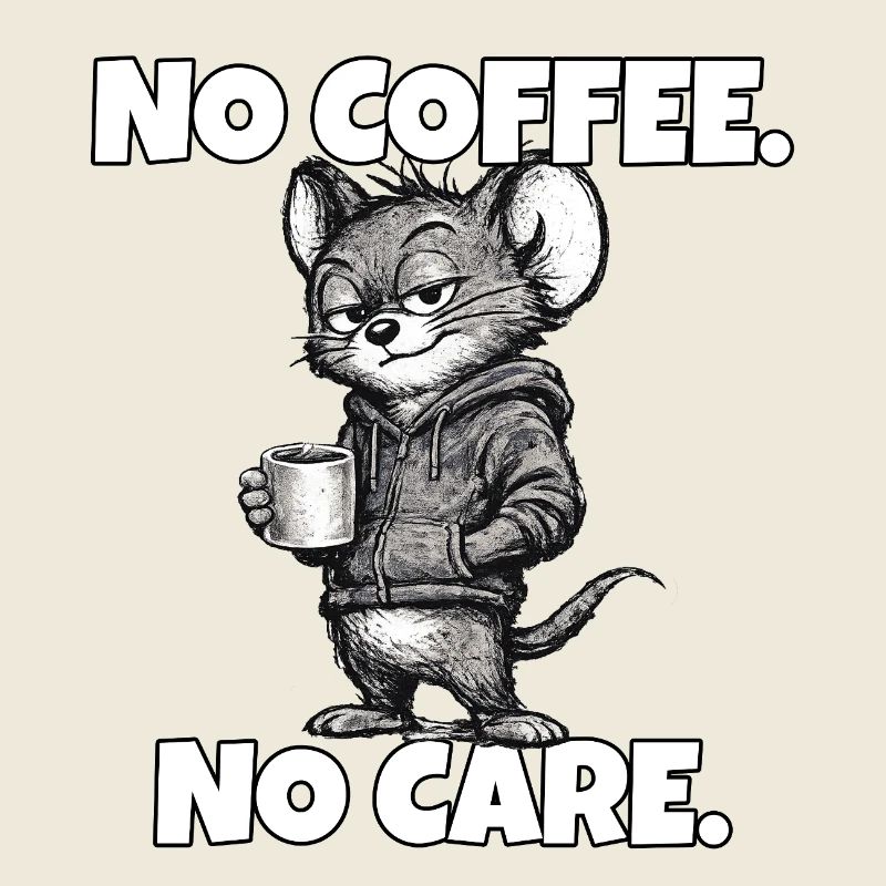 Pas de café. Aucun souci. – Souris (sarcasme)
