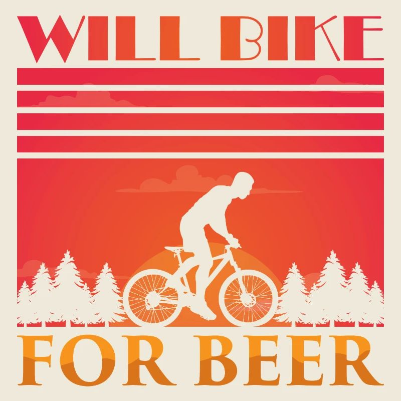 Bicycle Driver Beer Saying Bike Tour Beer Drinker