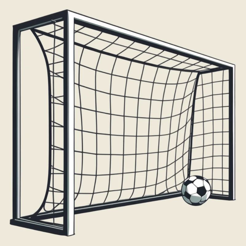 Soccer Goal Net Shot 3D