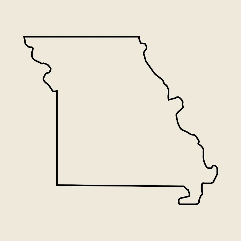 Carte du Missouri