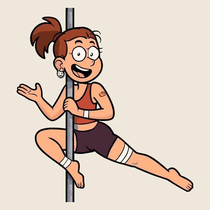 Pole Dance Cartoon – Lustige Dancerin