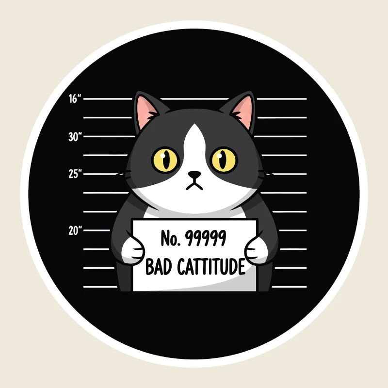 Photo d’identité du chat Bad Cattitude