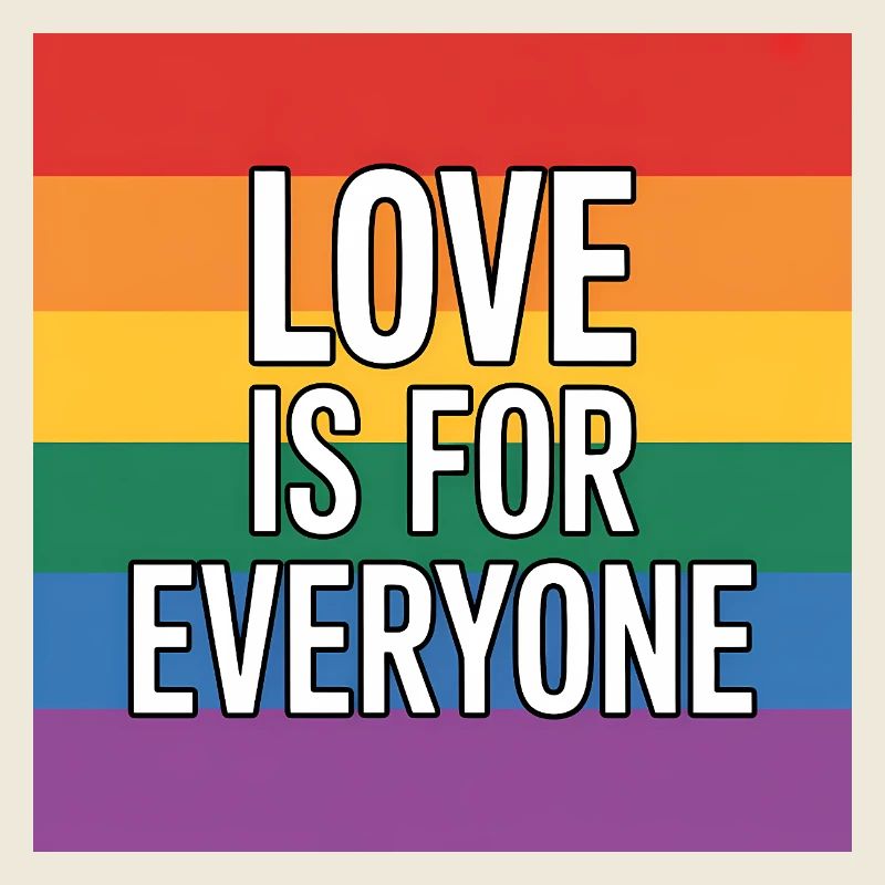 Love is for Everyone - Antifa Rainbow Tee