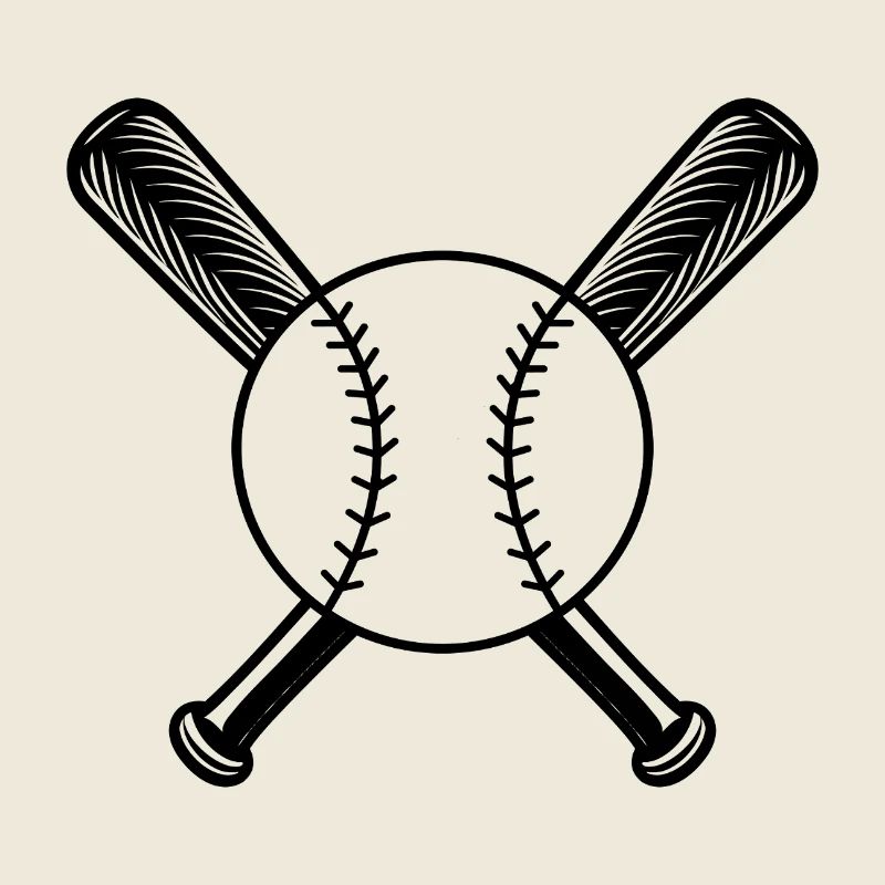 Baseballball und Schläger