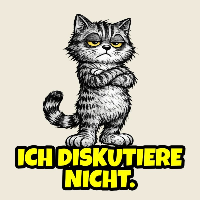 Ich diskutiere nicht. – Grumpy Katze (CAT)