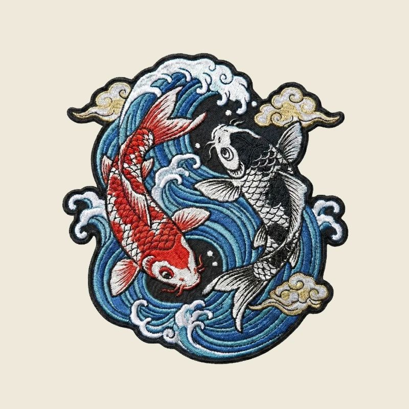 Koi en vagues : Broderie Sereni