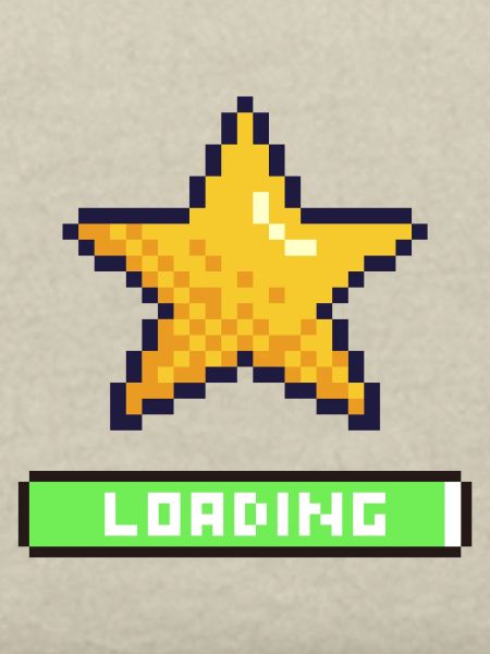 loading pixel étoile
