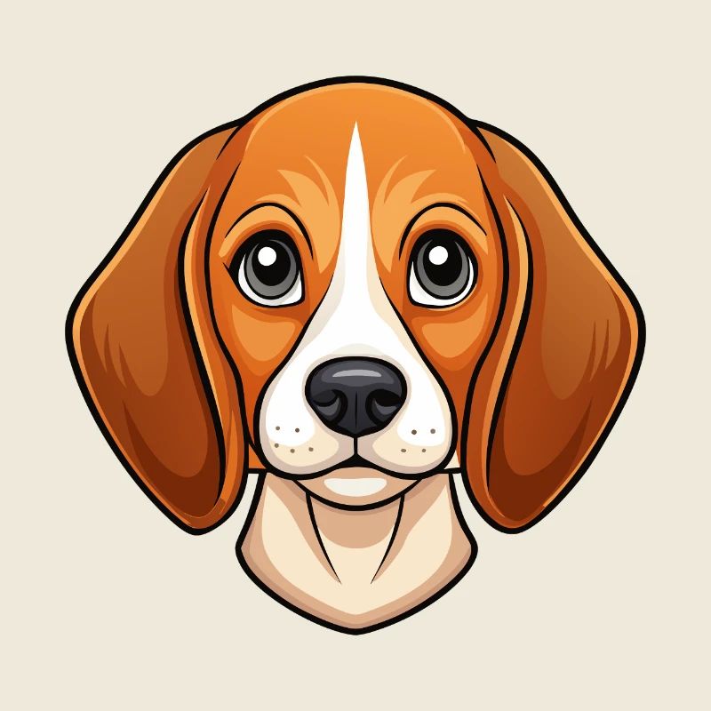 Beagle-Gesicht