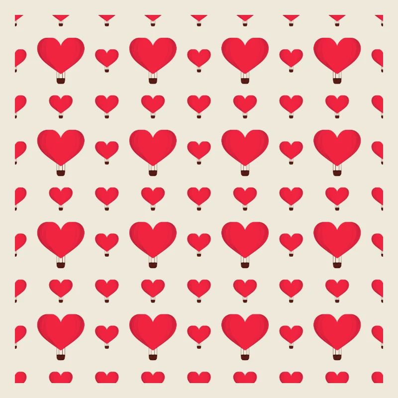 Heart Balloon Pattern