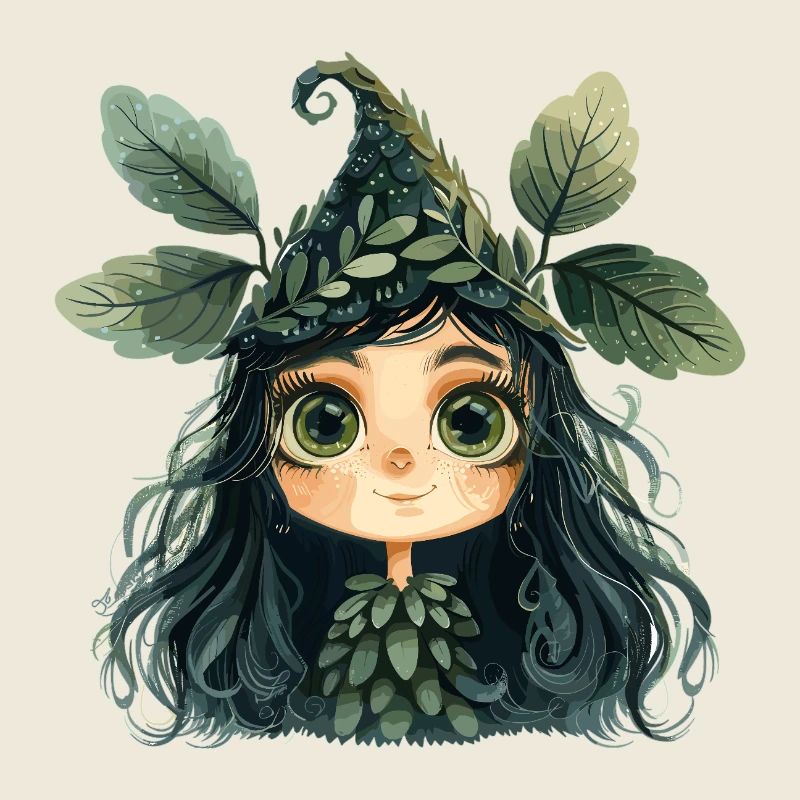 Reine des feuilles, créature de la forêt, fée des forêts