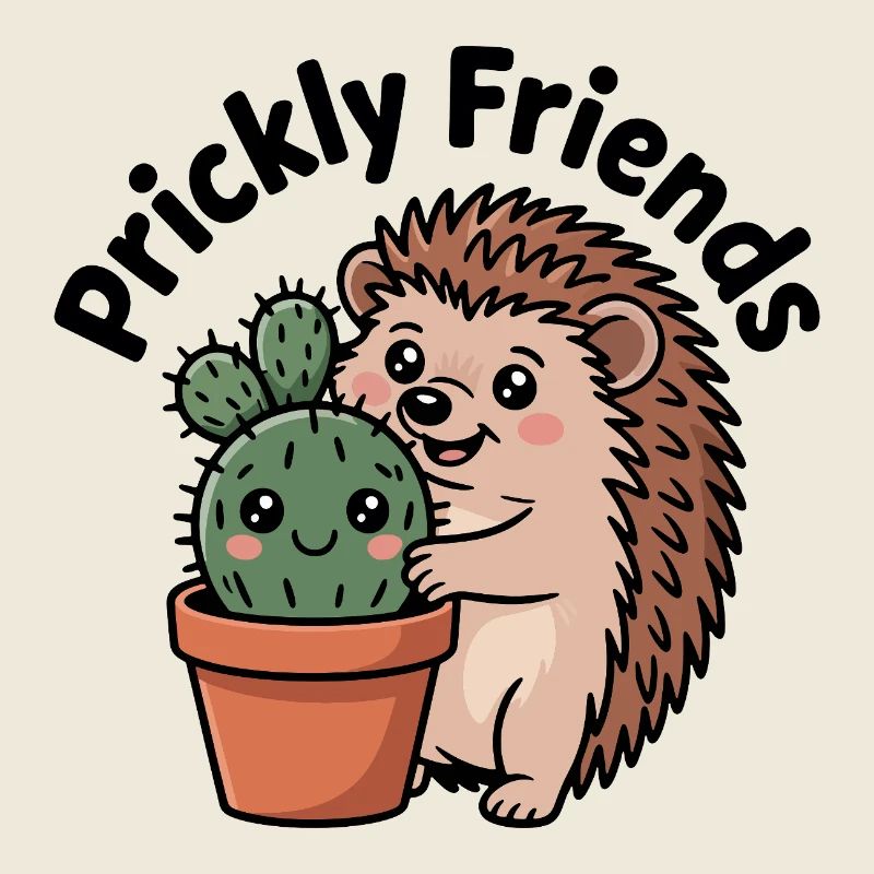 Hérisson accueillant les cactus
